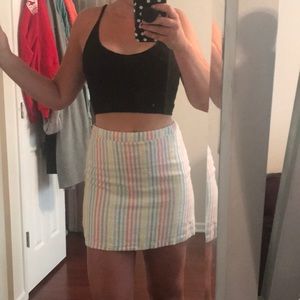 Forever 21 Rainbow Striped Dress - Size Medium